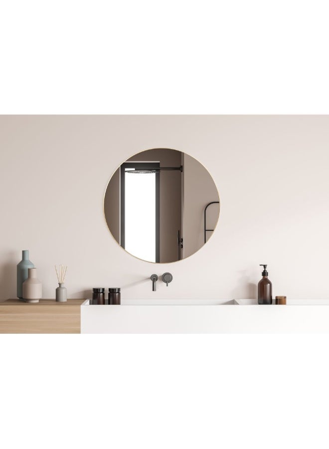 DANUBE HOME مرآة زينورا الجدارية 100 سم ذهبية - Image 4