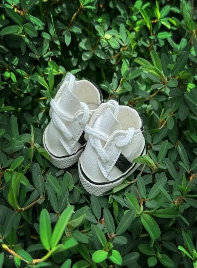 Jojedomo Compatible with Labubu Doll Shoes for 17cm Doll,Shoes Used for Labubu Accessories (YD-White) - Image 3