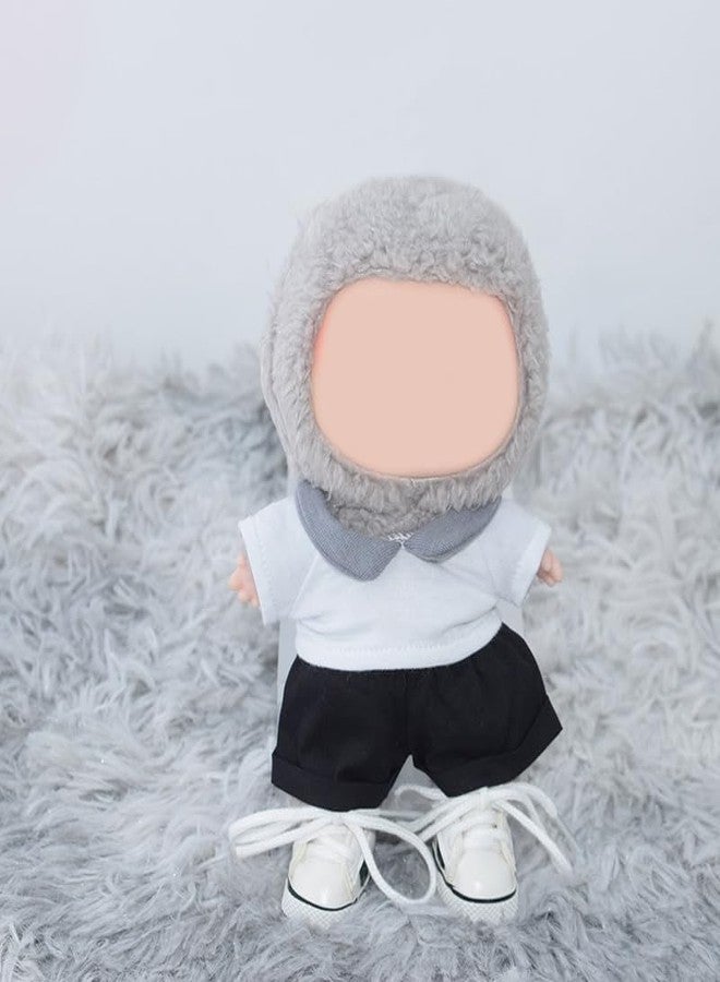 Jojedomo Compatible with Labubu Doll Shoes for 17cm Doll,Shoes Used for Labubu Accessories (YD-White) - Image 5