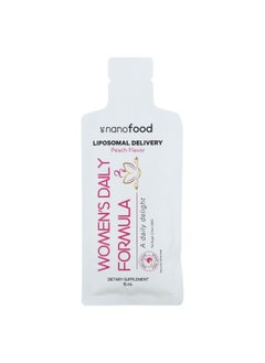 Codeage Codeage, Nanofood, Women's Daily Formula, Liposomal Delivery, Essential Vitamins + Omega-3, Peach, 30 Pouches, 0.5 fl oz (15 ml) Each  - Image 3