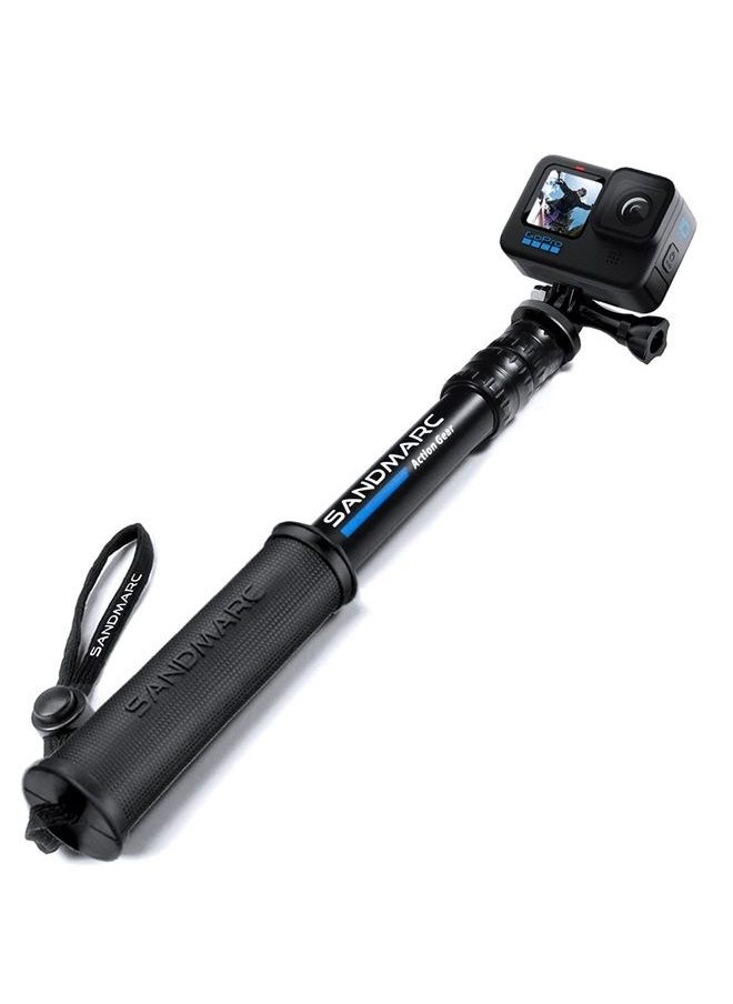 SANDMARC - Pole - Compact Edition: 10-25" Waterproof Pole (Selfie Stick) for GoPro Hero 11, 10, 9, 8, Max, 7, 6, 5, 4, Session, 3+, 3, 2, HD & Osmo Action - Image 1