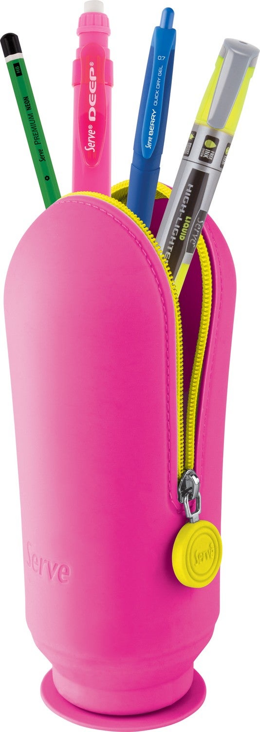 Serve Hoop Vacuum Pencil Case - Pink  - Image 3