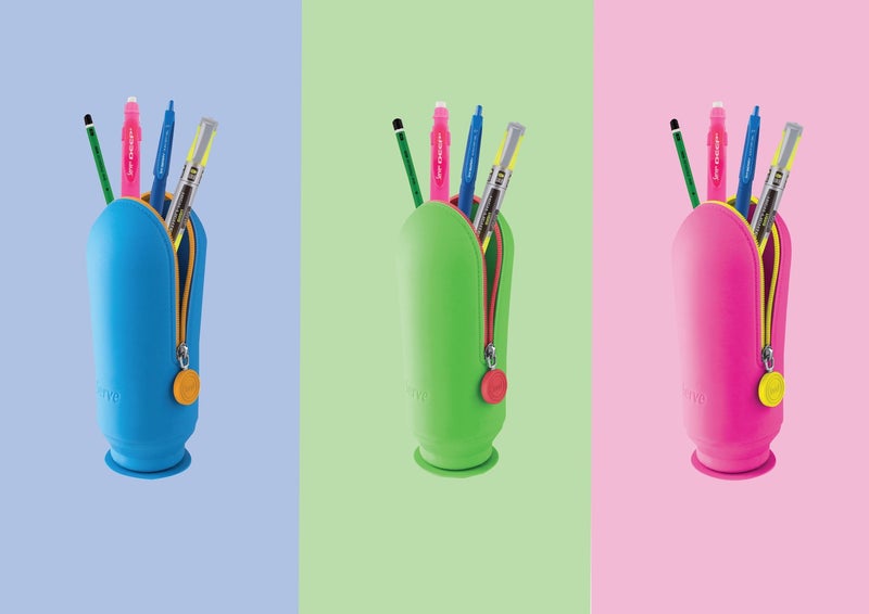 Serve Hoop Vacuum Pencil Case - Pink  - Image 5