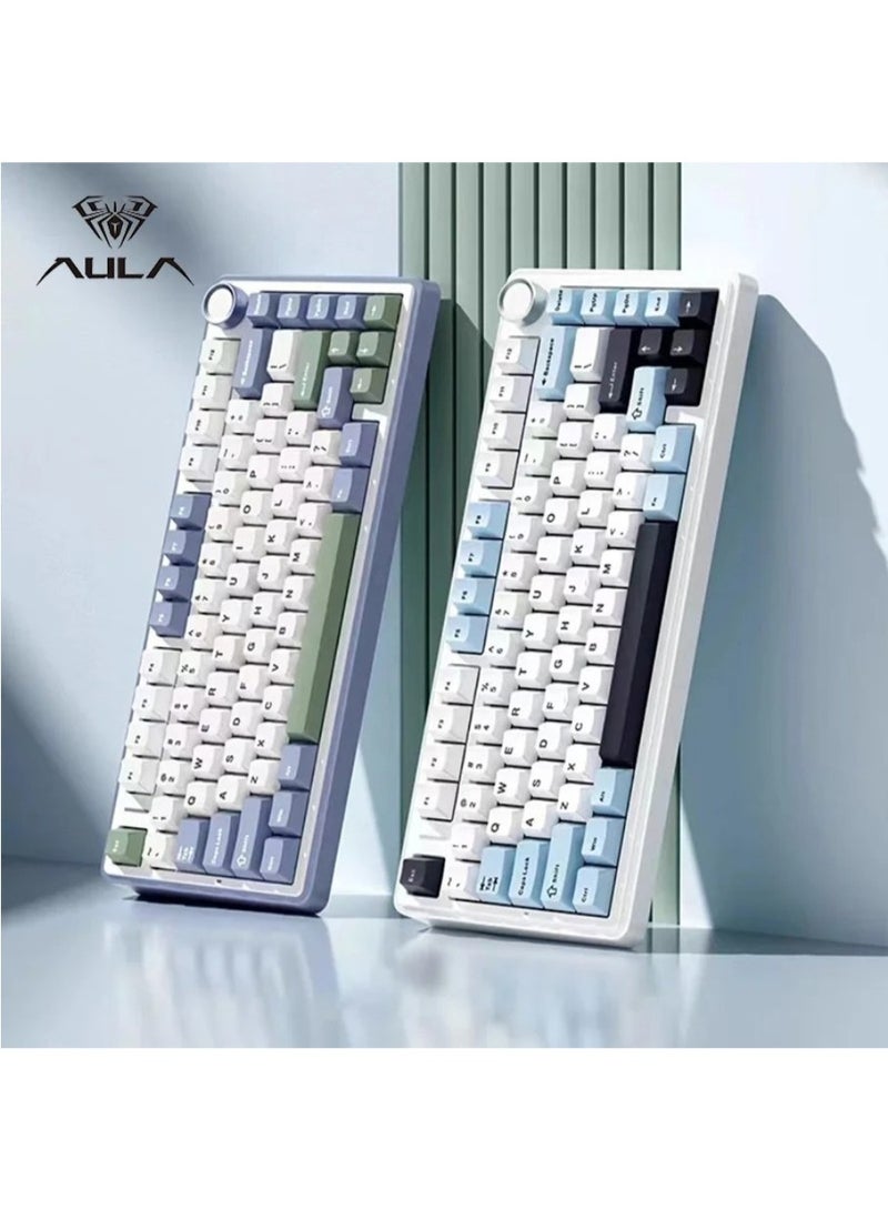 أولا كل قوي F75 ماكس الثالث الاختبار المزيف لوحة المفاتيح الميكانيكية التحكم اللاسلكي - Image 2