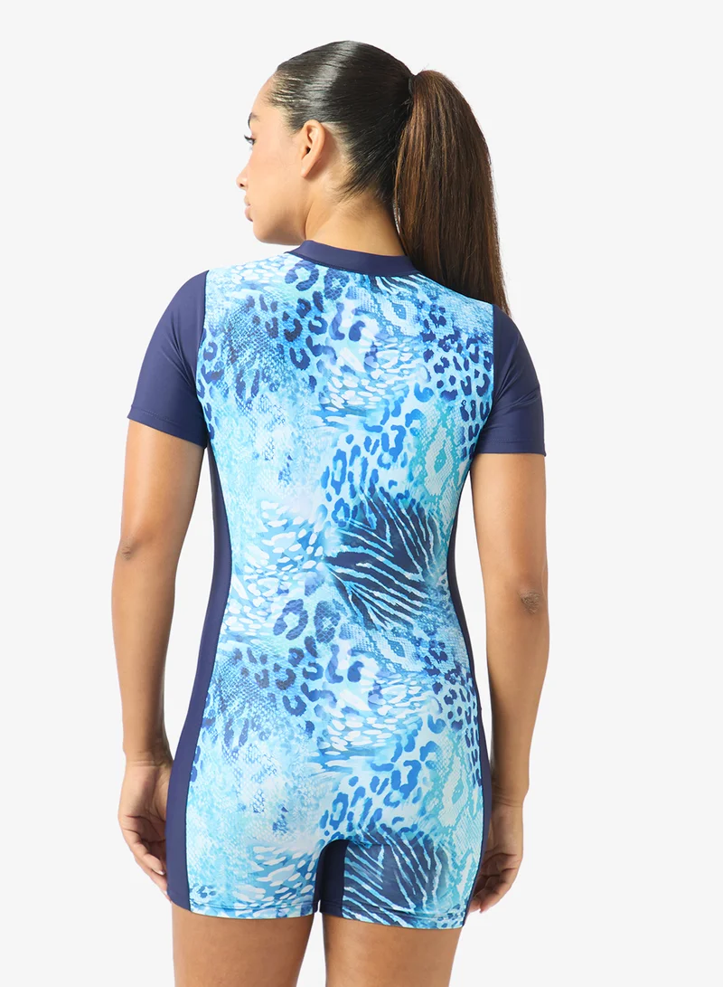 Frwd Zip Up Colorblock Rashguard