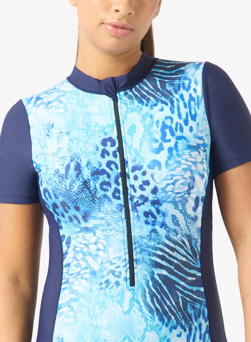 FRWD Zip Up Colorblock Rashguard - Image 3