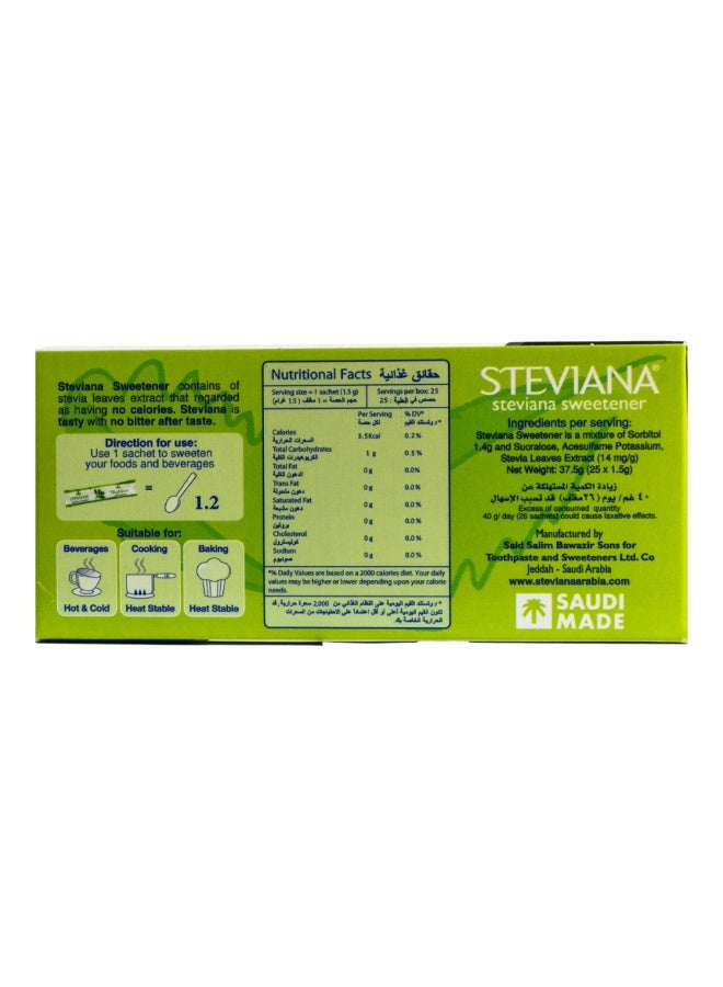Steviana Sweetener - 25 sachets - Image 2