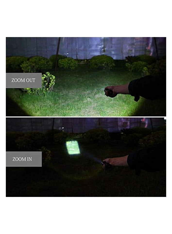 راكسوم مصباح LED برايت كري XM-L T6 عالي التكبير وقابل للتكبير مع شاحن وبطارية - Image 2