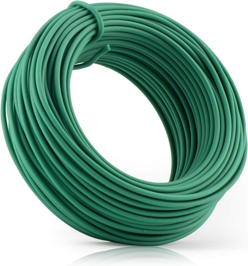 YDSL 66 Feet Soft Plant Tie, Green Twist Garden Ties for Plants, Office Organization and Home(Diameter - 2.5MM) - Image 1