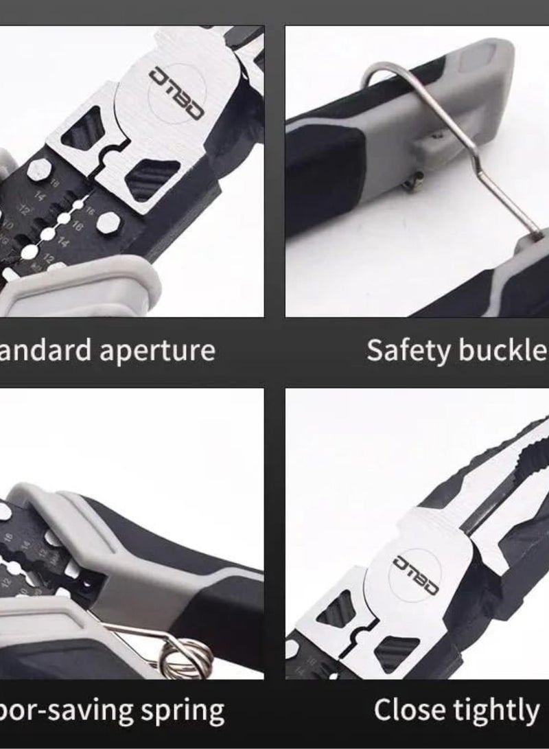 GGOOT Universal Wire Cutter Diagonal Pliers Crimping Pliers Needle Nose Pliers Multifunctional Hardware Hand Tools Electrician - Image 5