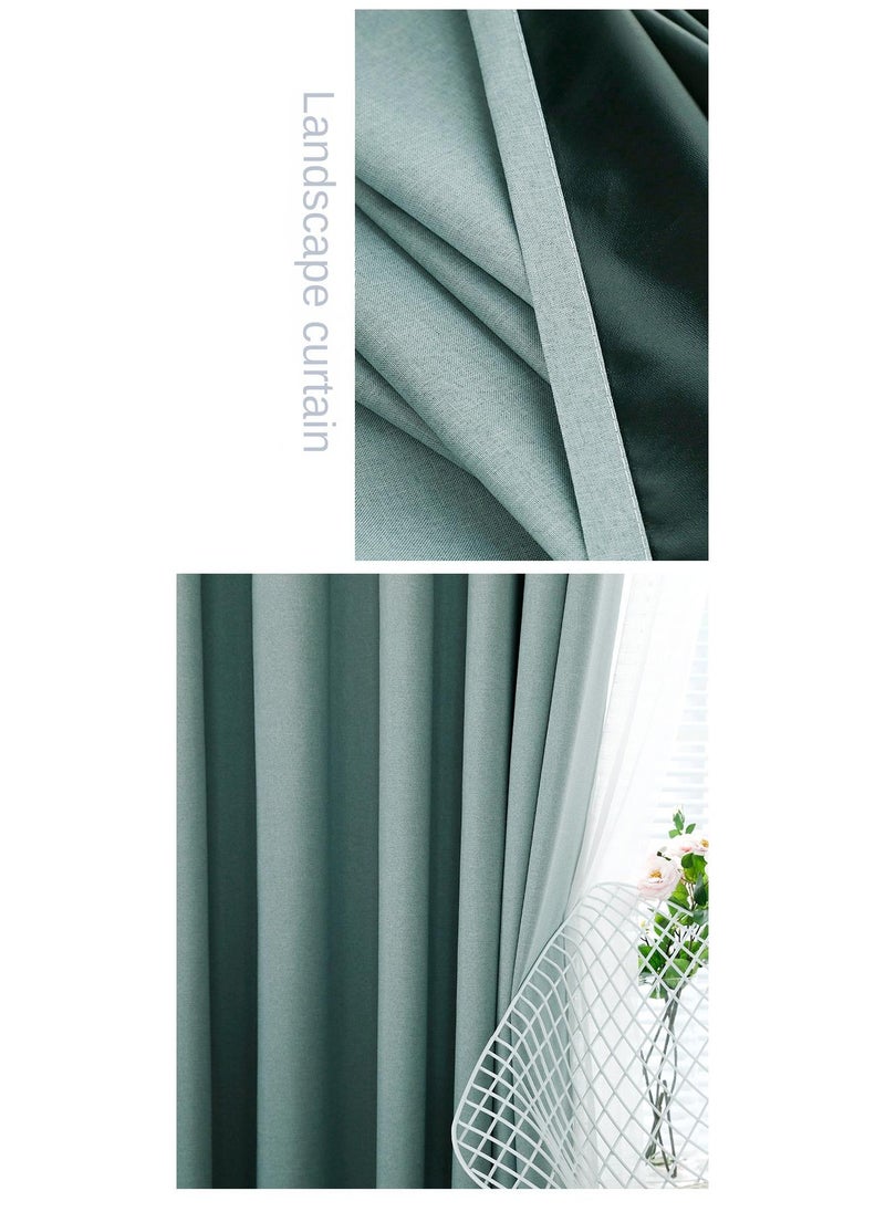 Bluejw - 2-Piece Blackout Outdoor Curtains Light Blue - Image 1