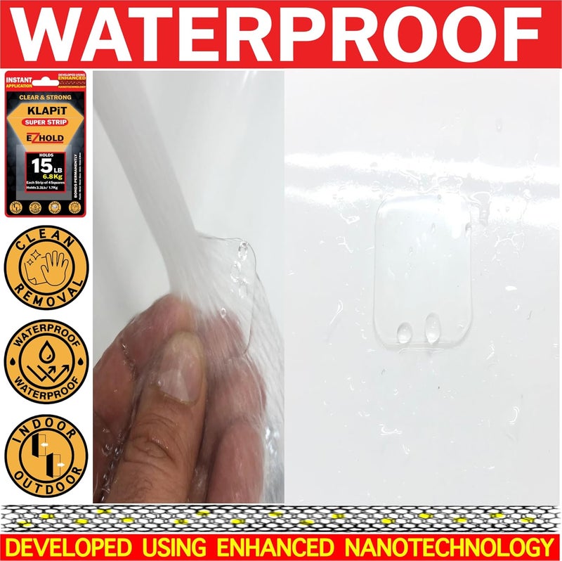 KLAPiT Super Strip EZHold Double-Sided Mounting Squares - Image 3