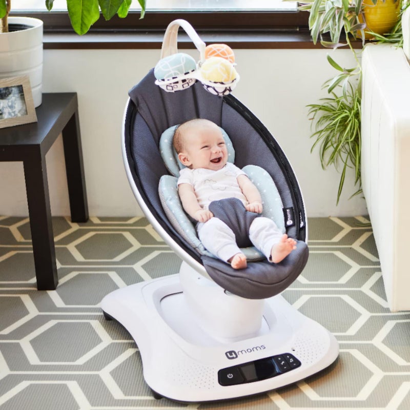 4moms RockaRoo and MamaRoo Little Forest Infant Insert, Machine Washable, Soft, Plush Fabric, Reversible Design - Image 5