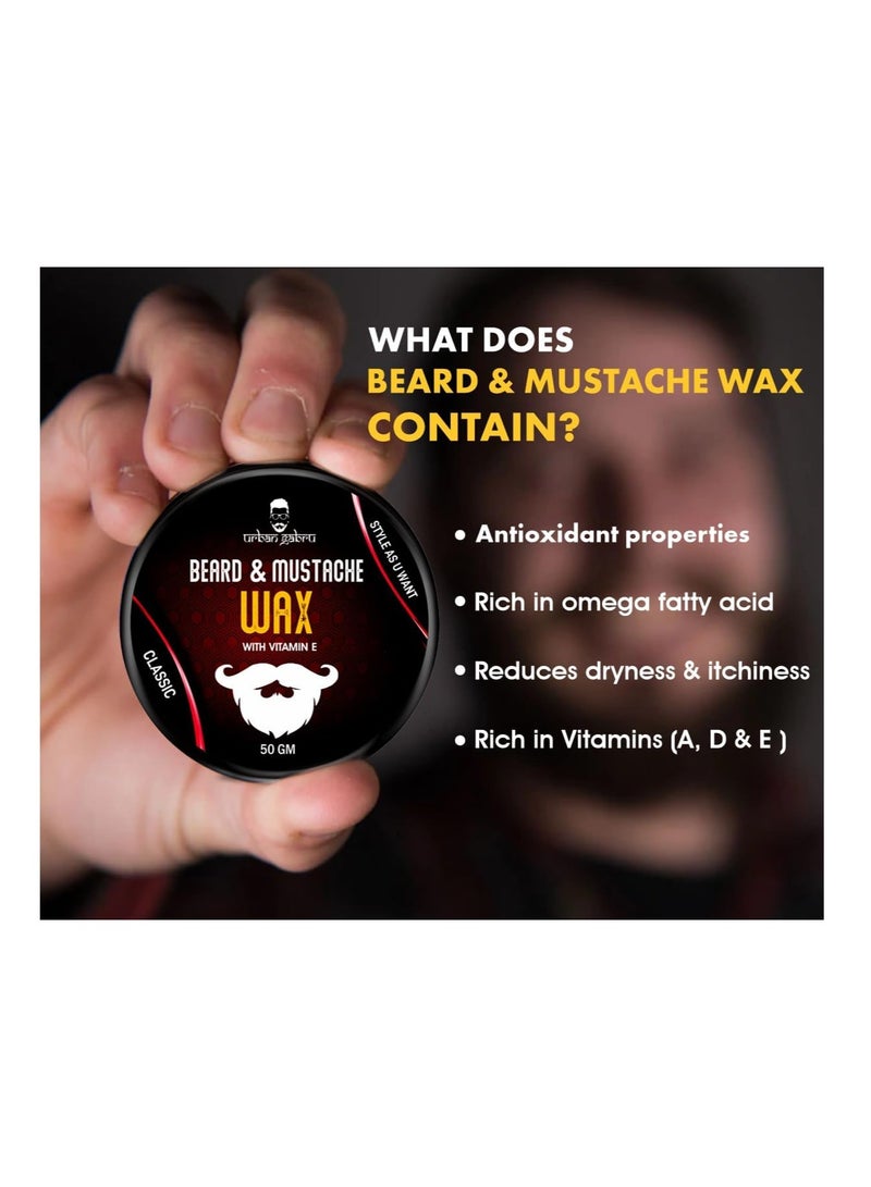 UrbanGabru Beard & Mustache Wax (50 gm) for Strong Hold - Image 3