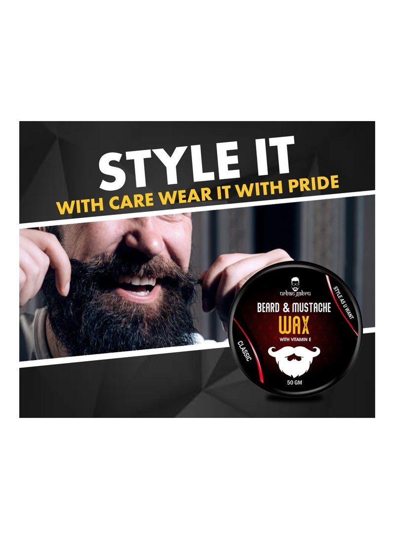 UrbanGabru Beard & Mustache Wax (50 gm) for Strong Hold - Image 2