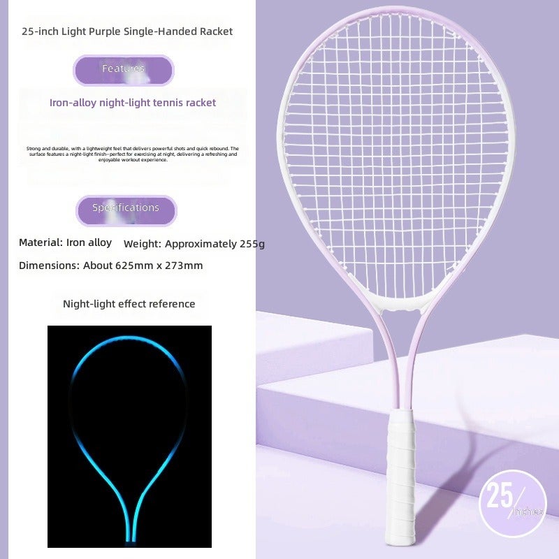 25-Inch Kids' Tennis Racket Set with Ball and Training Tool