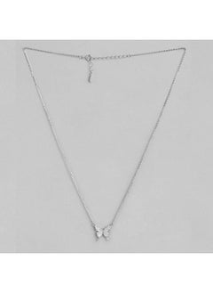Zavya ZAVYA 925 Sterling Silver Cubic Zirconia CZ Butterfly Rhodium Plated Chain Necklace | Gift for Women and Girls | With Certificate of Authenticity and 925 Hallmark  - Image 4