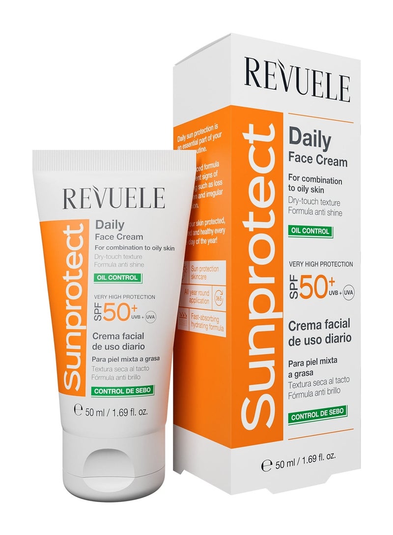 Revuele Sunprotect Daily Face Cream Oil Control SPF 50+