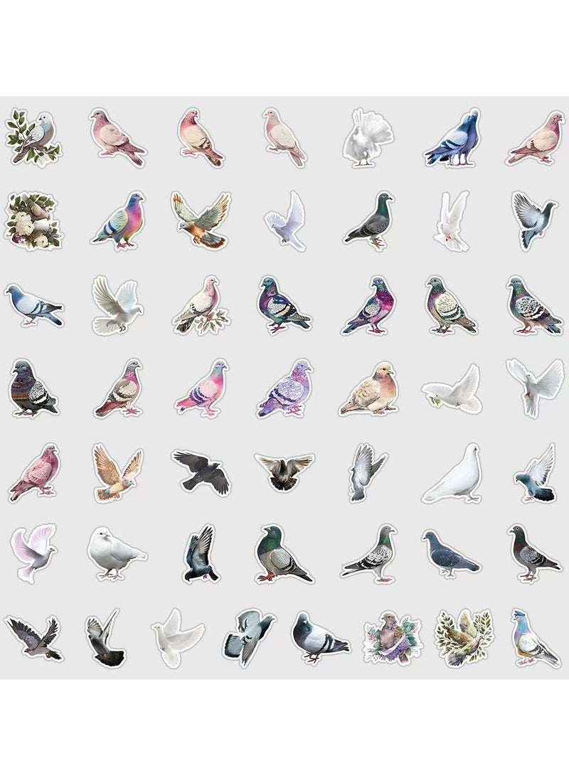 Dove Delight: 50 Exquisite Pigeon-Themed Stickers to Grace Your Devices - Perfect for Phone, Bottle, Suitcase & Beyond  - Image 5
