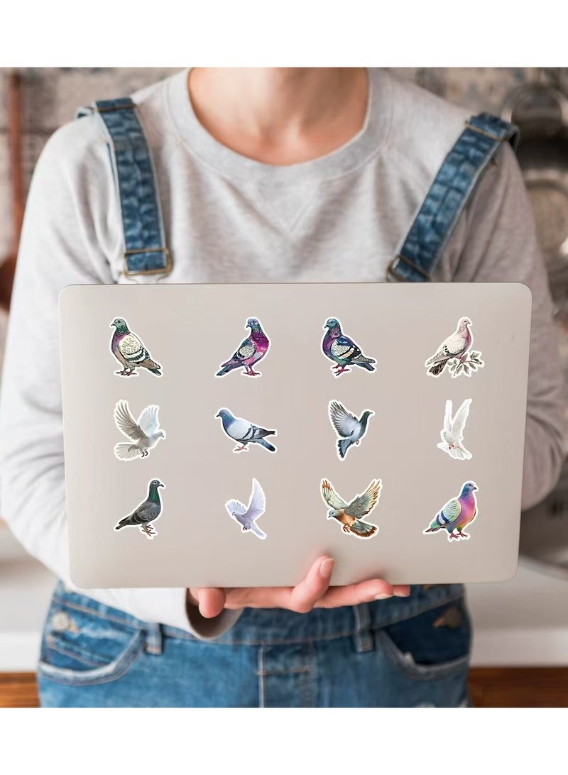 Dove Delight: 50 Exquisite Pigeon-Themed Stickers to Grace Your Devices - Perfect for Phone, Bottle, Suitcase & Beyond  - Image 3