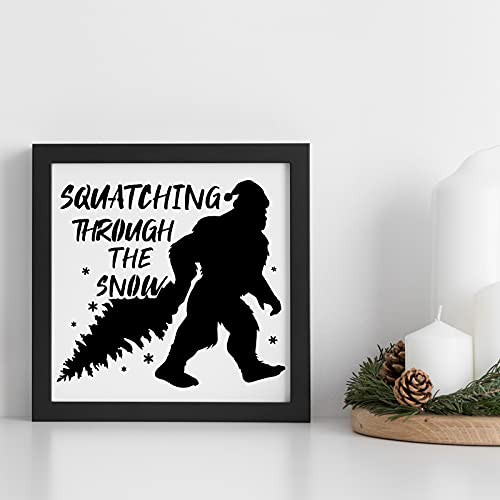 CINPIUK 8PCS Bigfoot Stencils Painting on Wood, Reusable Sasquatch Templates for Christmas Home Decor DIY Art Crafts, Assorted Sizes - Image 2