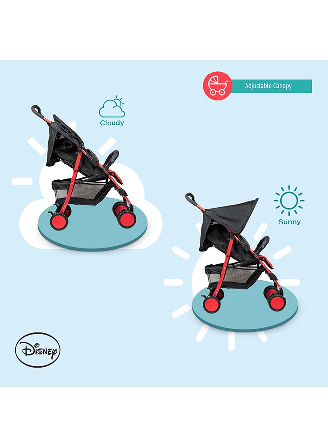 Disney Mickey Mouse Lightweight Picnic Stroller With Storage Cabin - Image 5