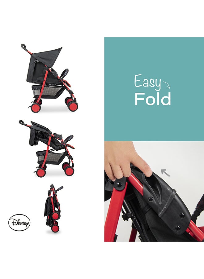 Disney Mickey Mouse Lightweight Picnic Stroller With Storage Cabin - Image 4