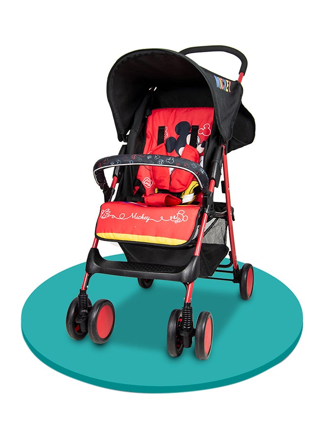 Disney Mickey Mouse Lightweight Picnic Stroller With Storage Cabin - Image 1