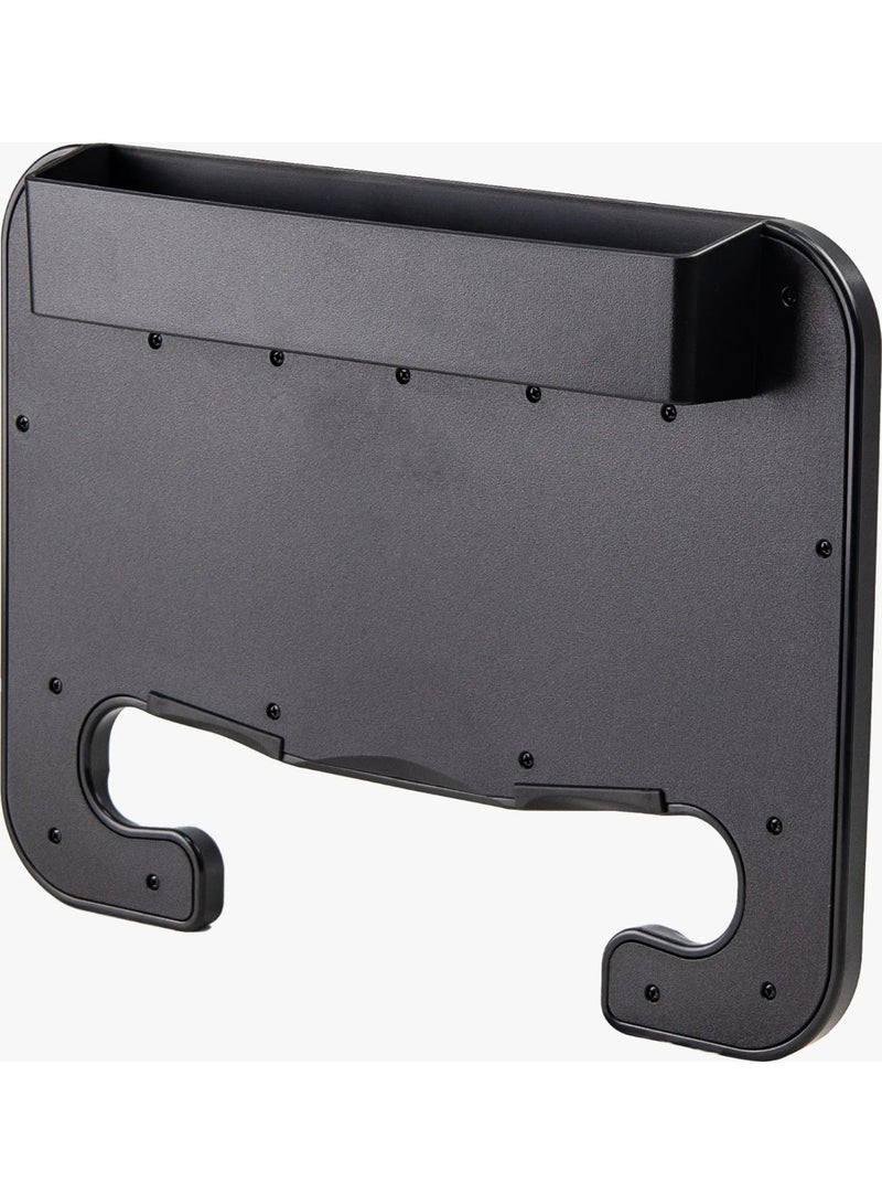 GREEN LION Multi-Functional Steering Wheel Tray / For Laptop & Food 2 In 1 Auto Steering Wheel Desk / Gap Storage Box / Dual-Mount Design / Universal Fit - Black - Image 2