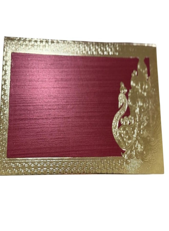 Peeplvalue peacock pattern designer cash gift envelopes for gifting money on wedding, baby shower, shagun, family gatherings Birthday Shagun/Gift/Sagan/Eidi/Milni (Peacock -Gold Metallic, 20) - Image 1