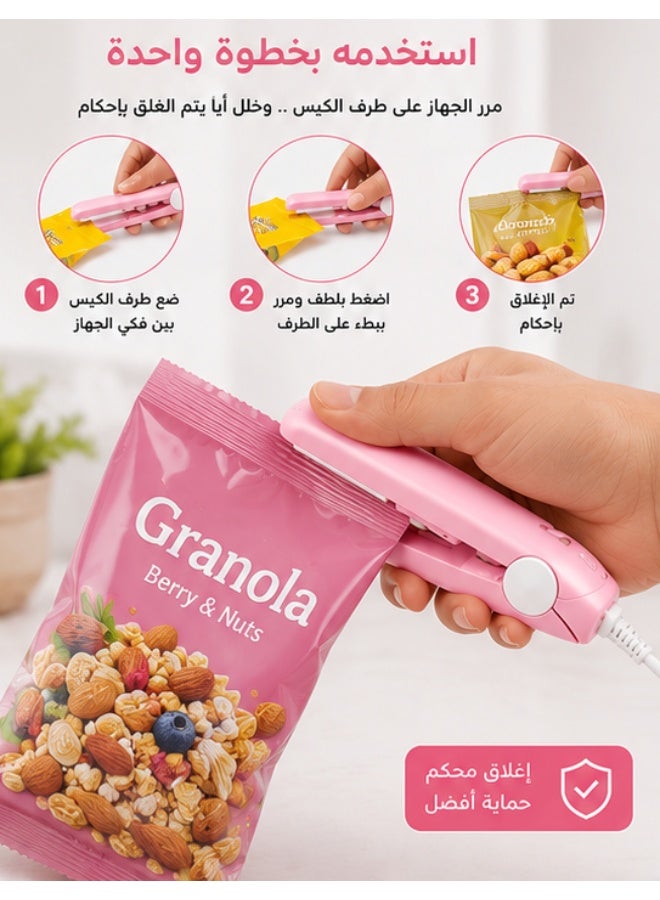 Portable Mini Heat Bag Sealer – Easy-to-Use Plastic Bag Sealing Machine for Food Storage - Image 4