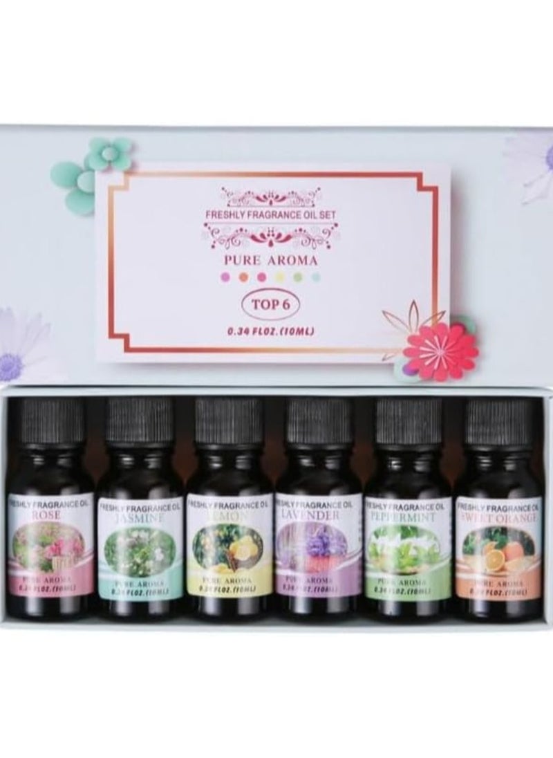 Generic 6 Piece - 10 ml Essential Oil Pure Aroma Fragrance Oil  - Image 1