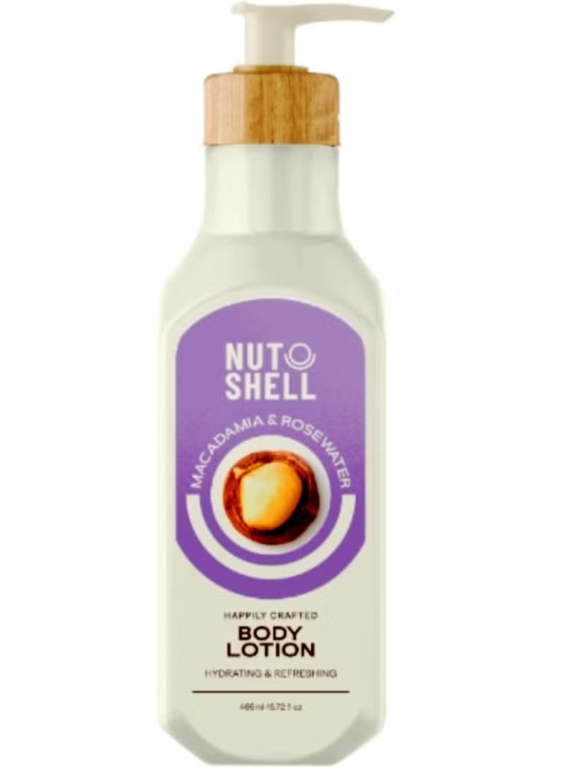 NUTSHELL Body Lotion With Macadamia & Rose Water 465ml - Image 1