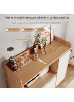 keke Modern Wooden Storage Kitchen Cabinet with Shelves for Living Room & Kitchen  - Image 3