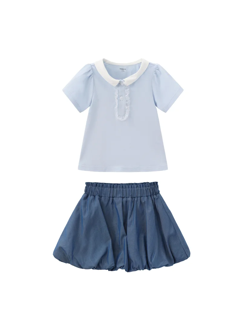Baby Girls Knit short sleeve suit