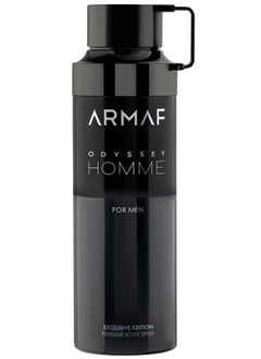 Armaf Armaf Odyssey Homme Black Edition Exclusive Perfume Body Spray For Men 200ml, Deodorant Spray 