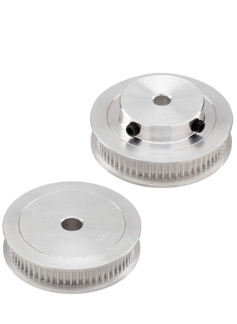 3D Printer Aluminum Timing Belt Pulley Wheel, 2 Kit GT2 Synchronous Wheel 20 & 60 Teeth 5mm Bore, Aluminum Timing Pulley with 2 pcs Length 200mm Width 6mm Belt (bore 5mm (2pcs a Set)) - Image 5