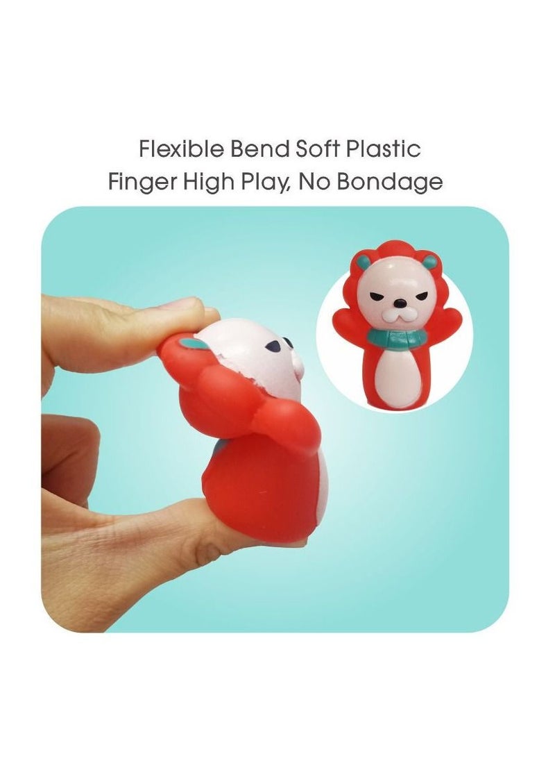 TOON TOYZ - Jungle Animals Finger Puppets 2.0 - Pack of 5 - Image 1