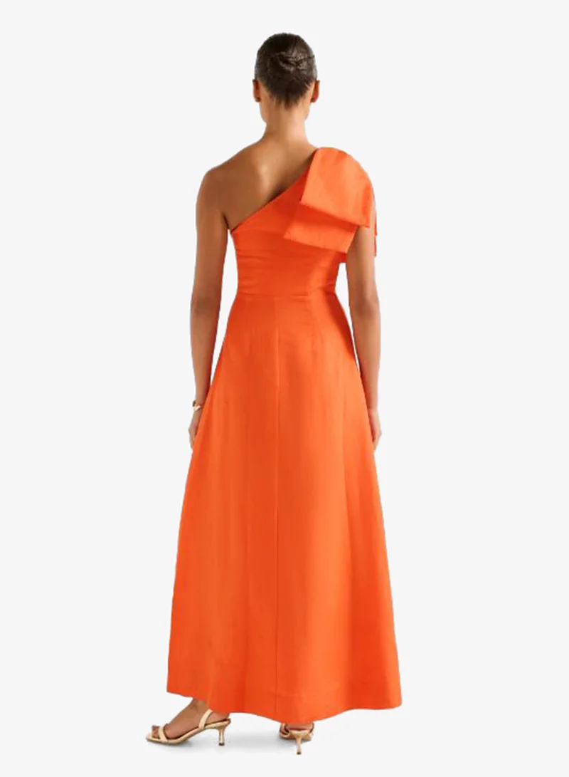 forever new Danni Asymmetric Bow Midi Dress