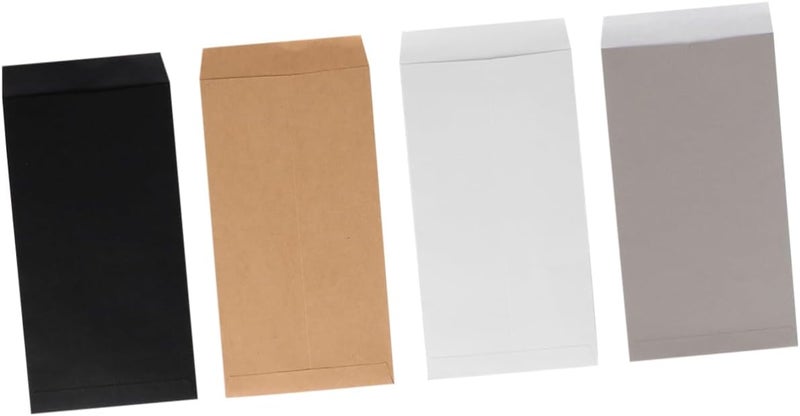 Operitacx 20pcs Kraft Paper Envelope Blank Plain Color Storage Packets for Invitations Business Cards Items Portable and Lightweight Design - Image 3