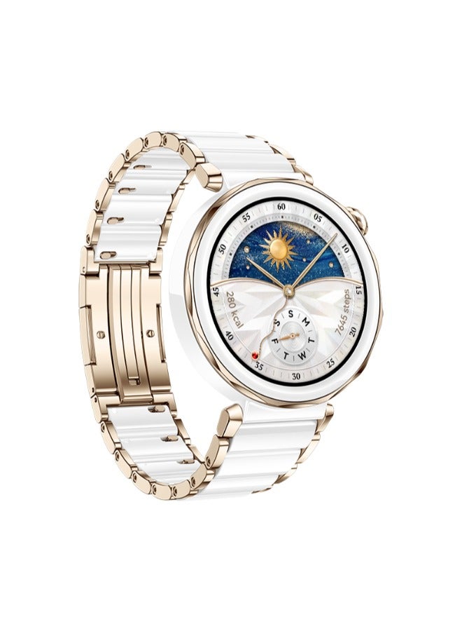 HUAWEI WATCH GT5 Pro 42mm Smartwatch, up to 14 Days Battery Life, All-new Running and Cycling Sports Smart Watch, Sharp-Edged Design, Health Tracking, Compatible with iOS and Android Ceramic white white - Image 3
