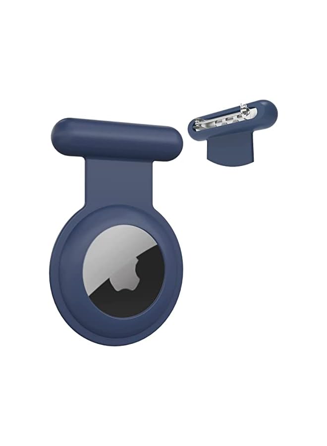 vesus Airtag Holder For Kids Hidden, Kids Air Tag Holder With Pin Brooch, Kids Airtag Tracker Case Accessories, Silicone Airtag Holder Suitable For Child,Elderly,Luggage,Backpack (Blue) - Image 2