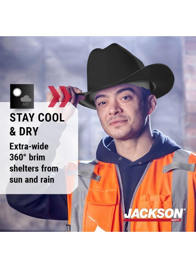 Jackson Safety - Jackson Safety 17330 Western Outlaw Hard Hats Western Brim Style - Image 1