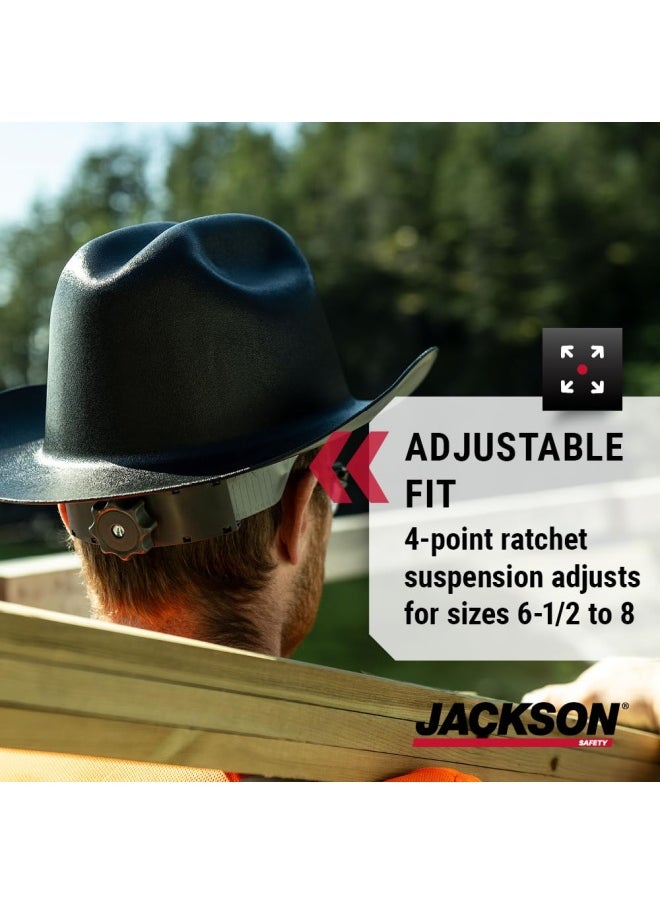 Jackson Safety - Jackson Safety 17330 Western Outlaw Hard Hats Western Brim Style - Image 1