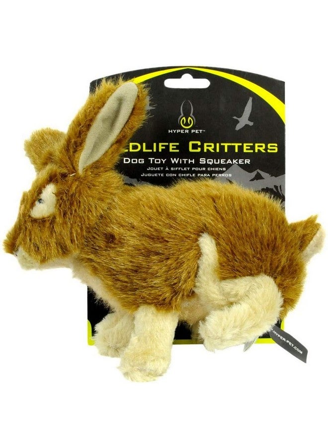 Hyper Pet Wildlife Critters Rabbit Plush Dog Toy With Squeaker, Brown - Image 1