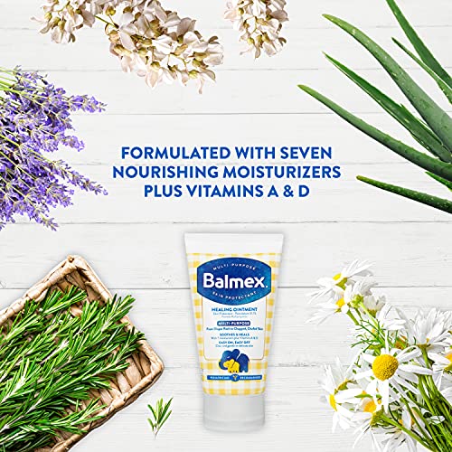 Balmex Multi-Purpose Healing Ointment & Skin Protectant for Diaper Rash and Chafing, with Petrolatum, 7 Moisturizers and Vitamins A&D, Pediatrician Recommended and Paraben-Free, 3.5oz - Image 5