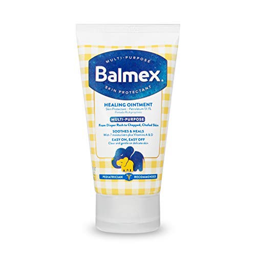 Balmex Multi-Purpose Healing Ointment & Skin Protectant for Diaper Rash and Chafing, with Petrolatum, 7 Moisturizers and Vitamins A&D, Pediatrician Recommended and Paraben-Free, 3.5oz - Image 1