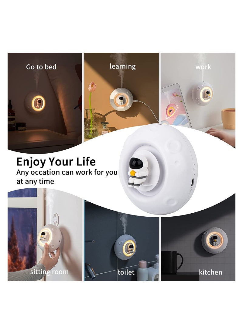 SYOSI - SYOSI Essential Oil Diffuser with Night light, Electric Air Aroma Diffusers for Home, Portable Aromatherapy Diffuser Humidifiers with Water - Image 1