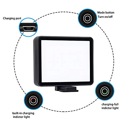 Suptig LED Video Light, Portable Photography Compatible for Gopro Hero 13, Hero 12,11,10,9,8,7,6,5,4,3,3+, DJI OSMO, AKASO, Sony DSLR Canon Camera Gopro Vlogging. - Image 5