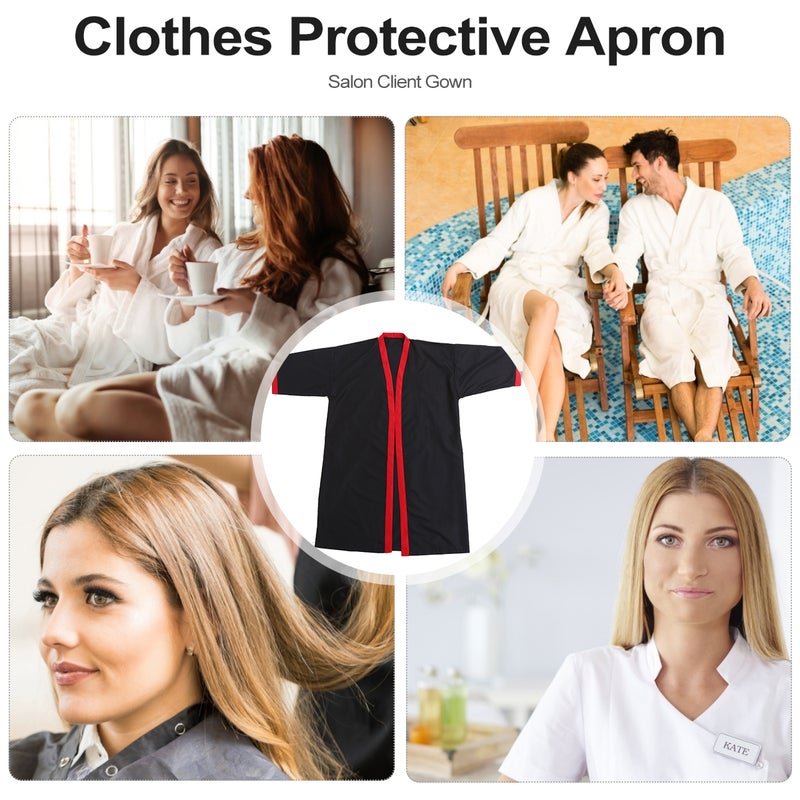 Salon Client Gown, Comfortable Kimono for SPA and Hair Treatment, Quick-Drying Fabric - Image 4